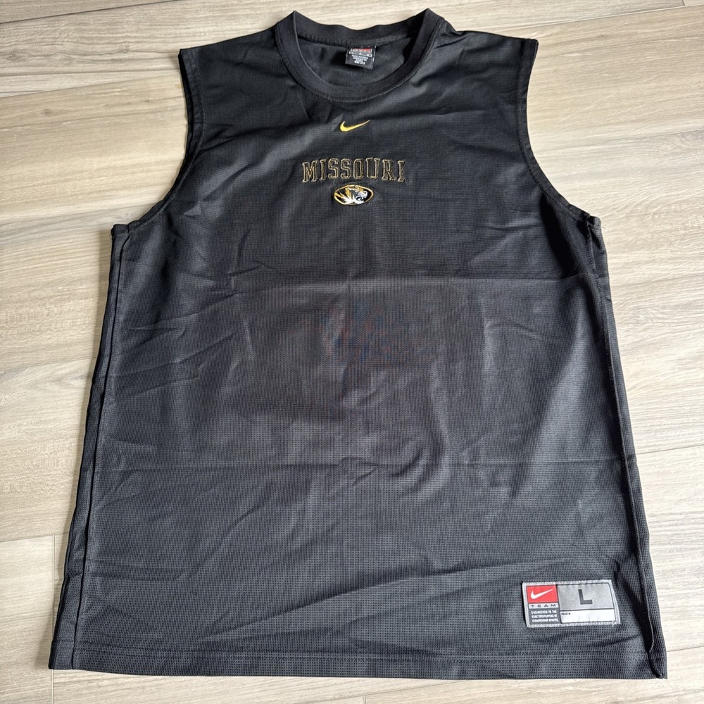 Vintage Nike Team Missouri Tigers Mizzou Tank Top Mens Sz Large Sleeveless  NCAA